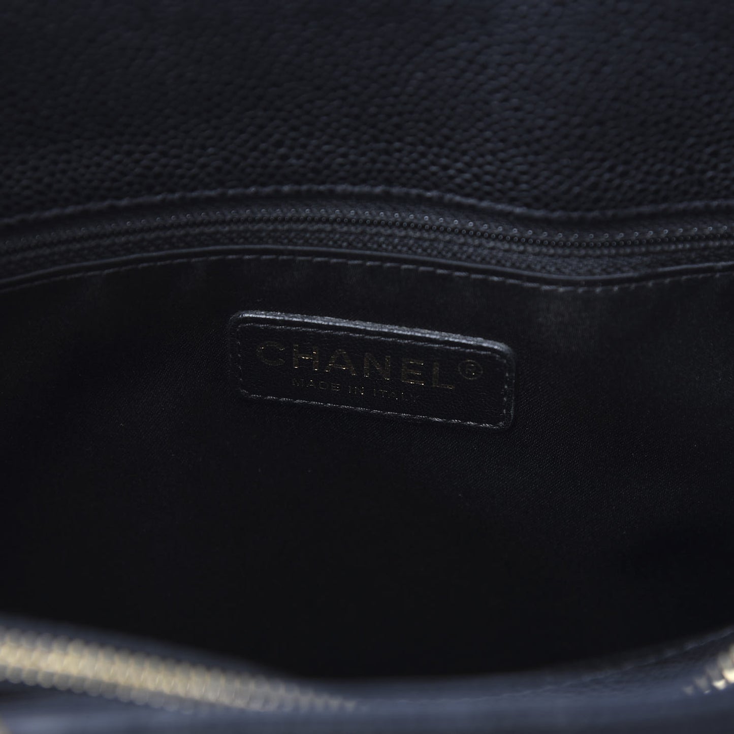 Caviar Quilted Grand Shopping Tote GST Black