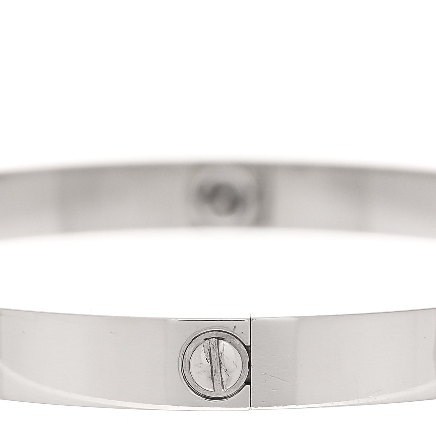 18K White Gold LOVE Bracelet 20