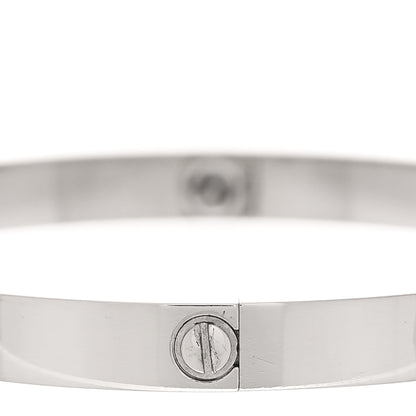 Cartier 18K White Gold LOVE Bracelet 20 4 of 9
