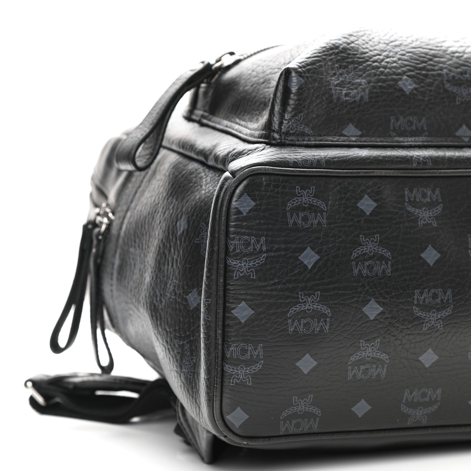 MCM Visetos Medium Sprinkle Stud Stark Backpack Black 7 of 10