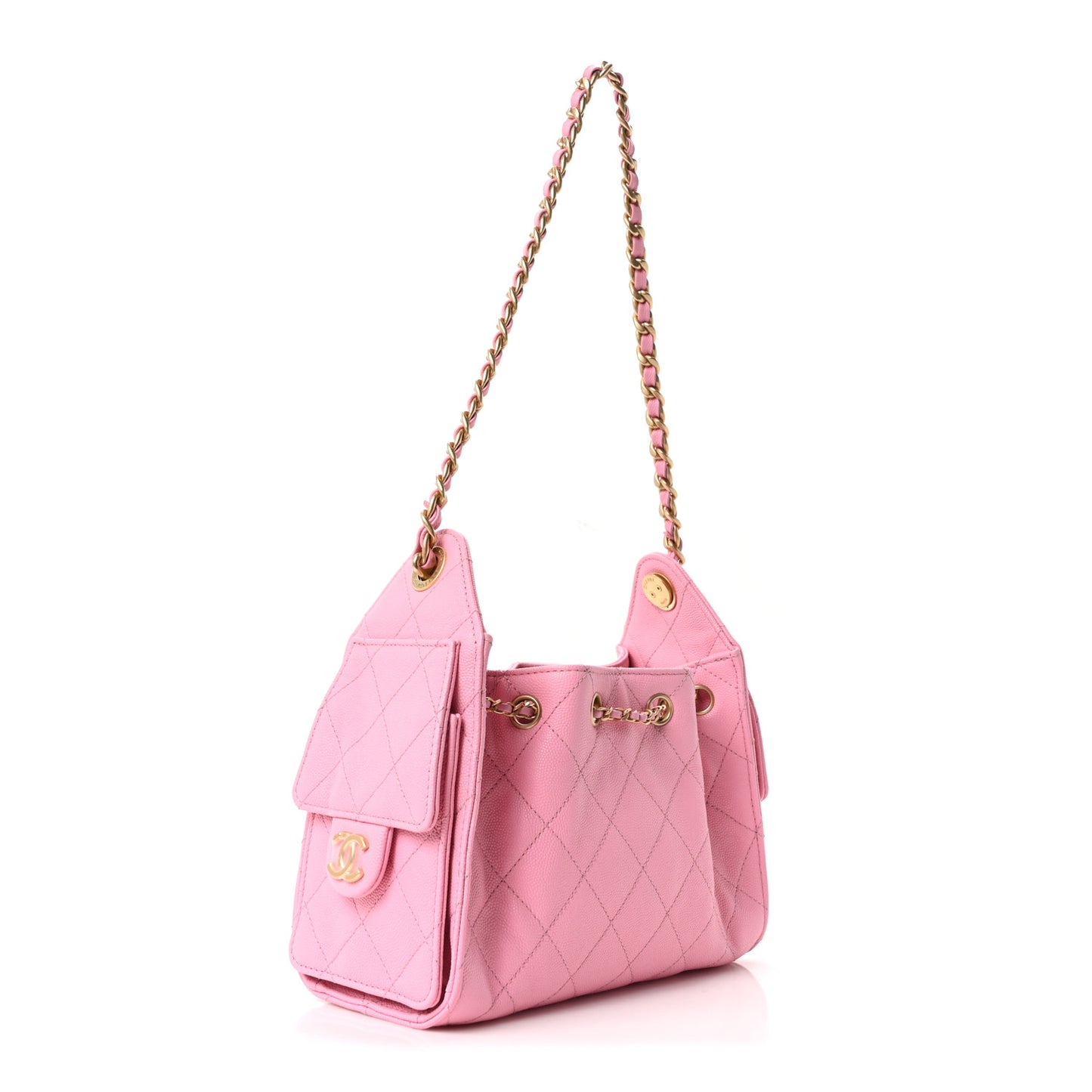 Caviar Quilted Mini Chanel 25 Handbag Pink