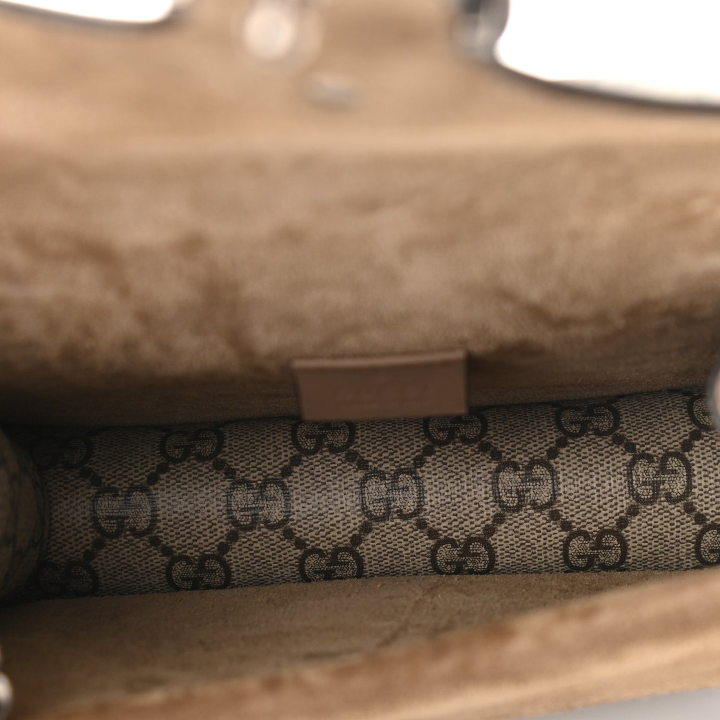 GG Supreme Monogram Mini Dionysus Shoulder Bag Taupe