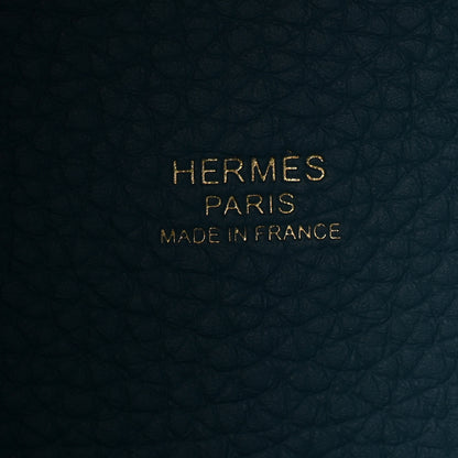 Hermes Taurillon Clemence Picotin Lock 18 PM New Blue Jean 6 of 11