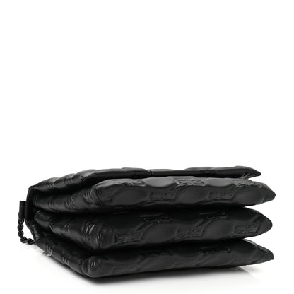 Balenciaga Nappa BB Monogram Embossed Medium Triplet Bag Black 4 of 10