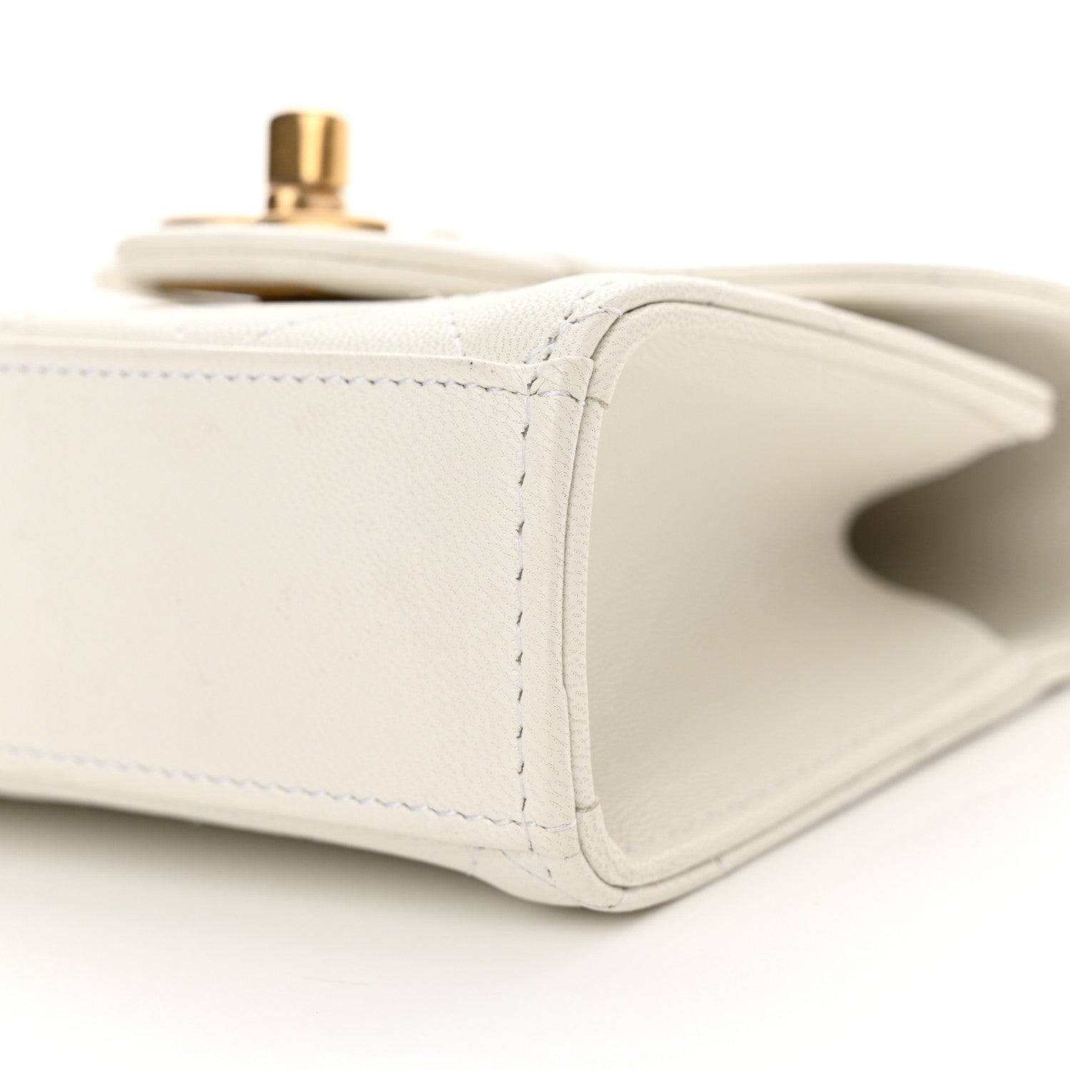 Chanel Goatskin Chic Pearls Clutch On Chain White 10 of 10