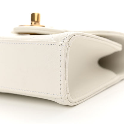 Chanel Goatskin Chic Pearls Clutch On Chain White 10 of 10