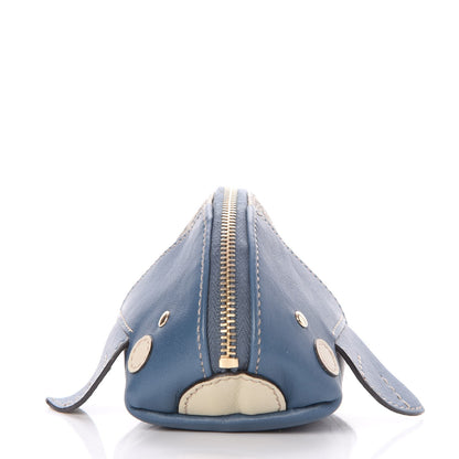 Gucci GG Supreme Monogram Children's Zoo Coin Purse Whale Blue 5 of 10
