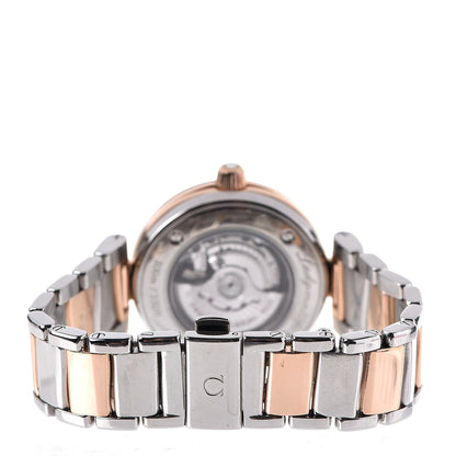 Omega Stainless Steel 18K Sedna Gold Diamond Pave Bezel Mother of Pearl 34mm Ladymatic Co-Axial Automatic Watch 425.25.34.20.55.001 3 of 7