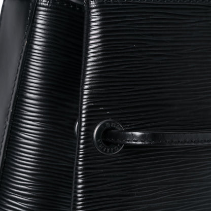 Louis Vuitton Epi Sac a Dos Drawstring Bag Black 11 of 17