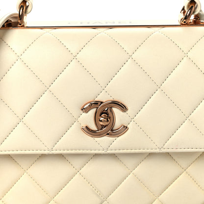 Chanel Lambskin Quilted Small Trendy CC Dual Handle Flap Bag White 9 of 12