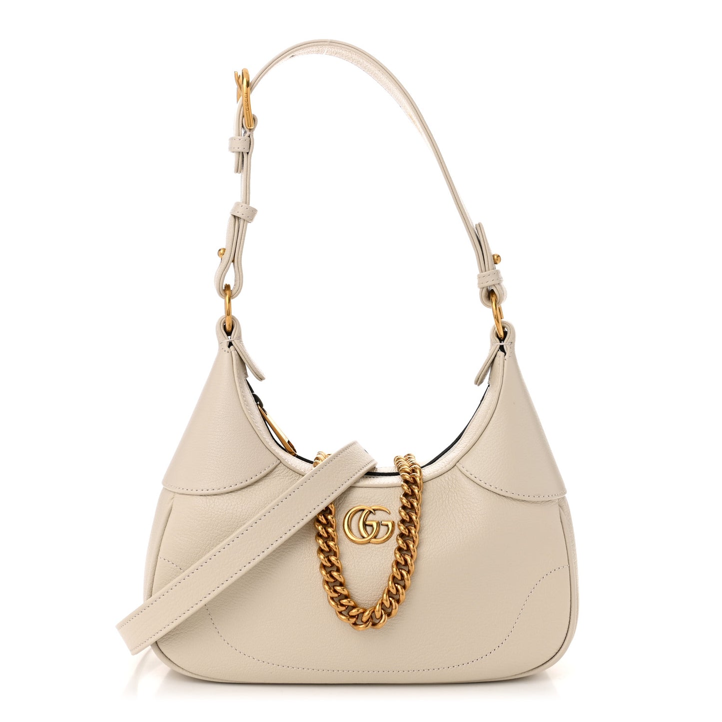 Goatskin Small Aphrodite Shoulder Bag Mystic White