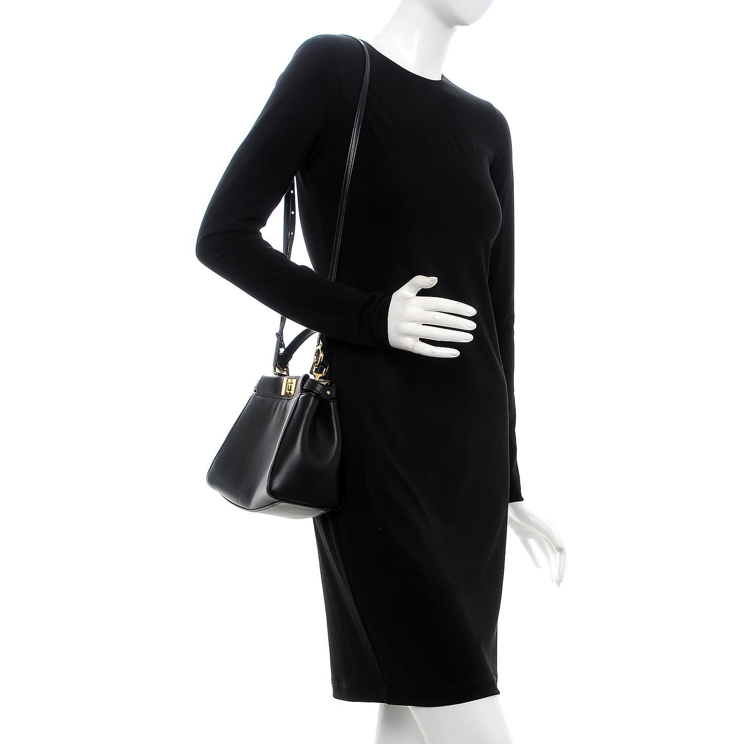 Nappa Mini Peekaboo Iconic Satchel Black