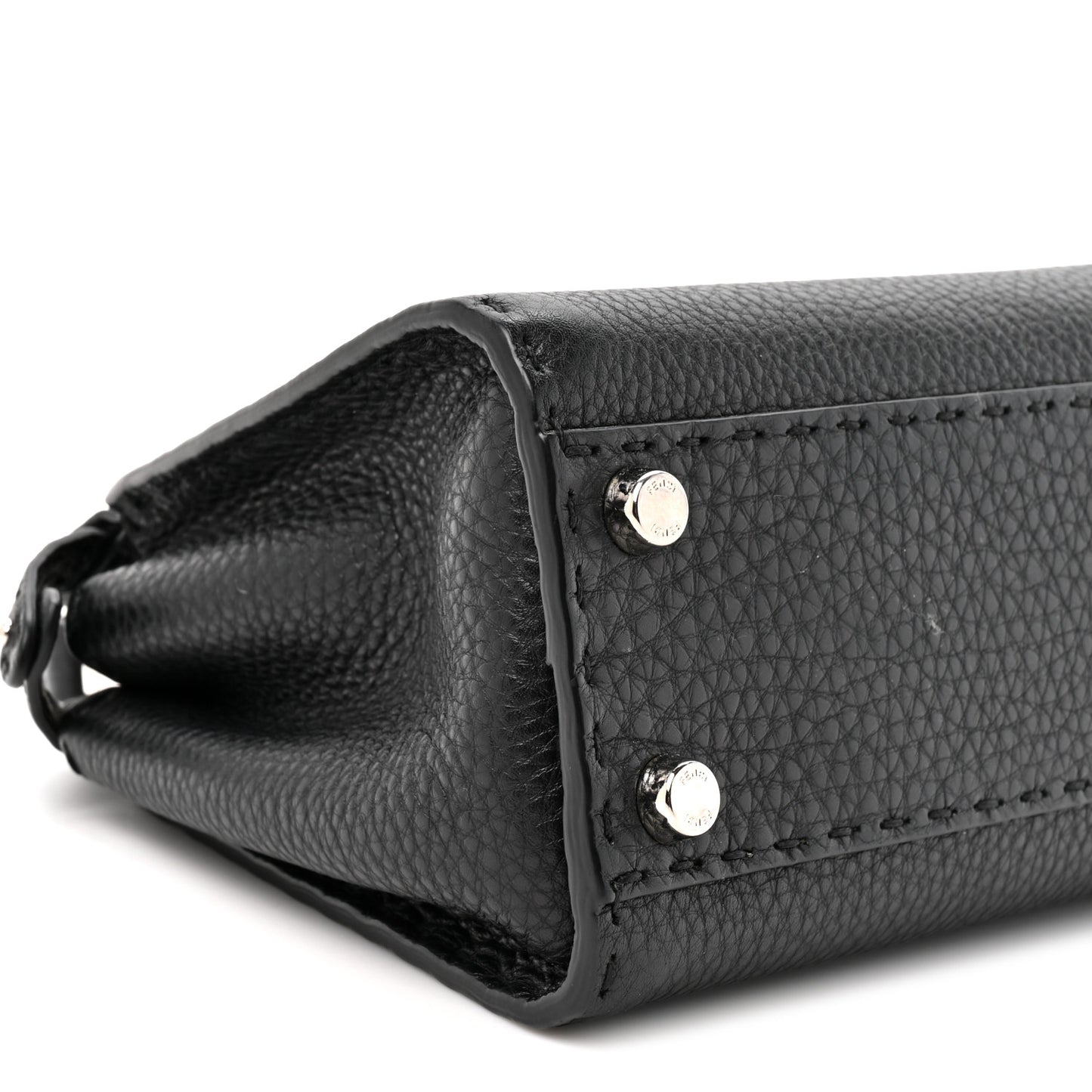 Cuoio Romano Selleria Bi-Color Mini Peekaboo Iconic Satchel Black Mou