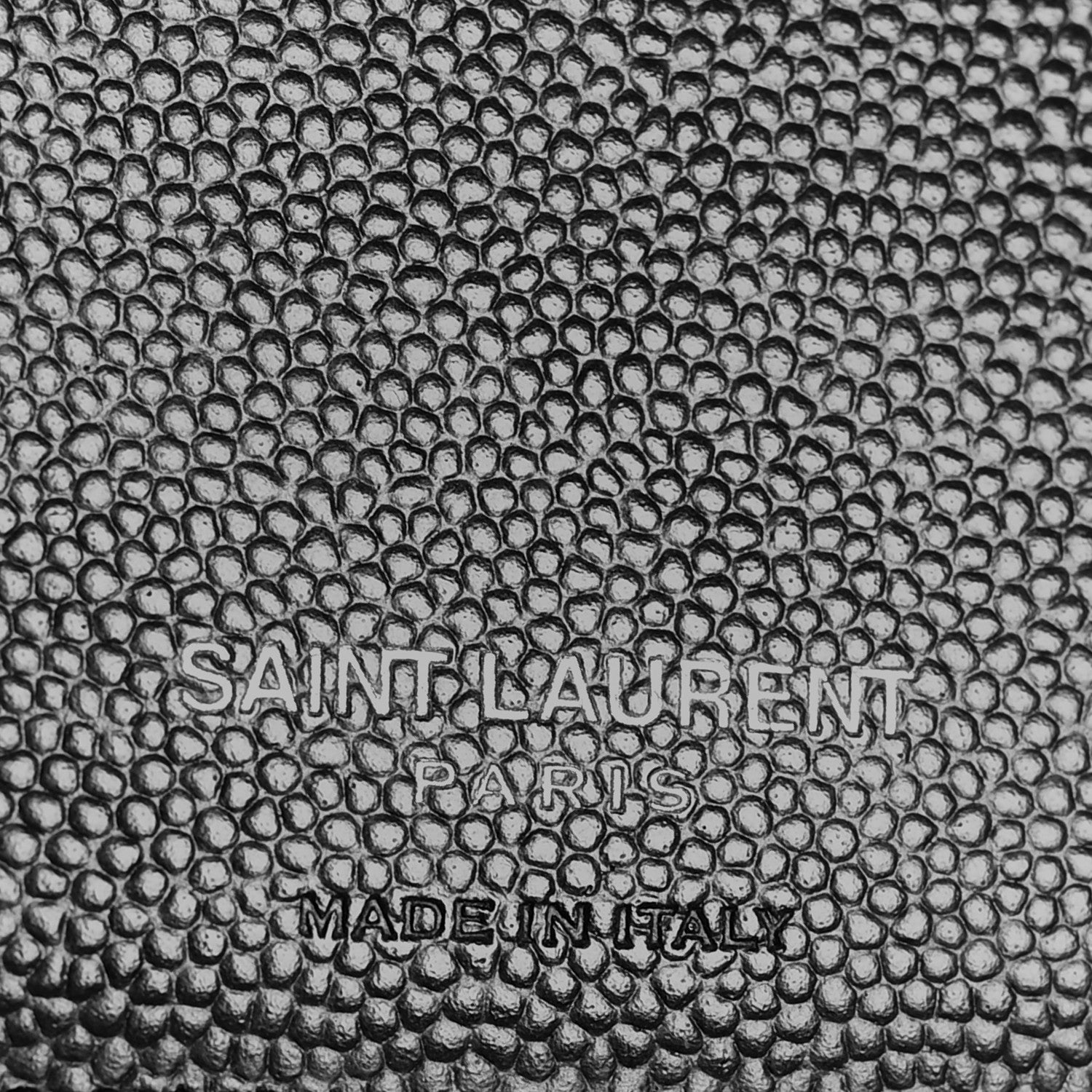 Saint Laurent Grain De Poudre Monogram Bi-Fold Wallet Black 6 of 7