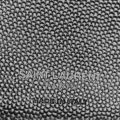 Saint Laurent Grain De Poudre Monogram Bi-Fold Wallet Black 6 of 7