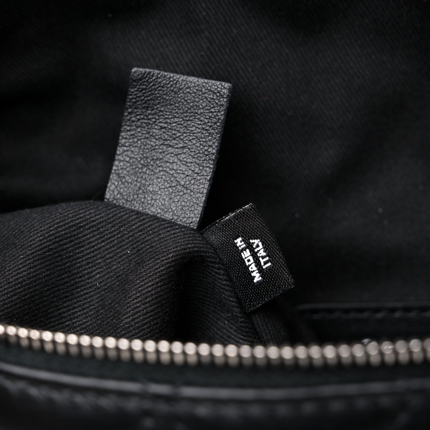 Calfskin Quilted Waist Belt Bag Black