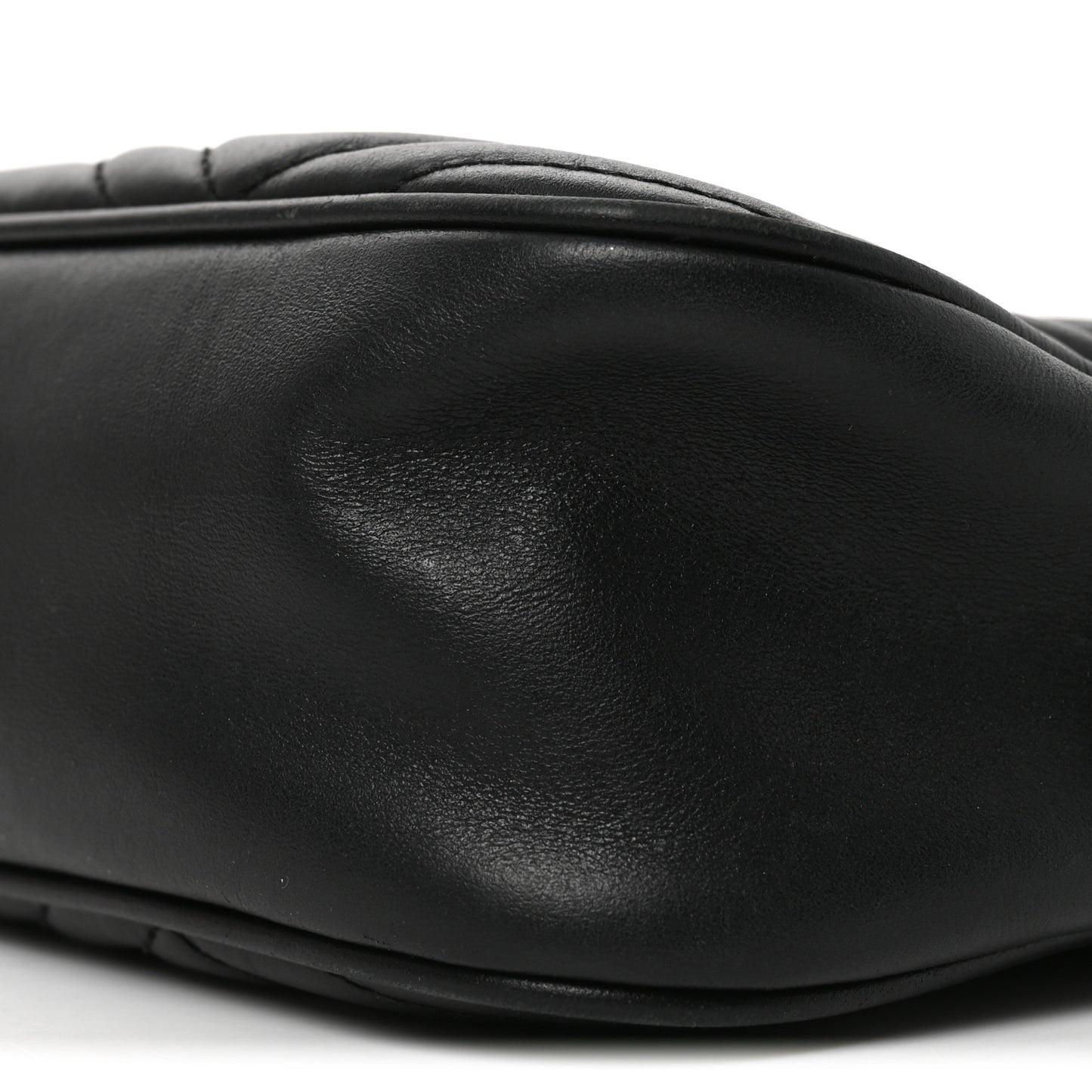 Calfskin Matelasse Small GG Marmont Chain Shoulder Bag Black