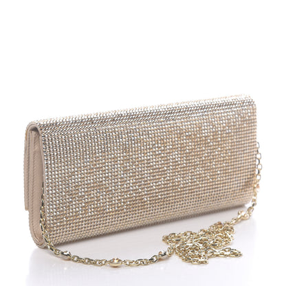 Judith Leiber Swarovski Crystal Minaudiere Clutch Gold 3 of 12