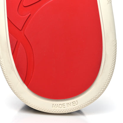 Christian Louboutin Calfskin Mesh Patent Glitter Veau Velours Aurelien Flat Sneakers 42 Version Multi 7 of 10