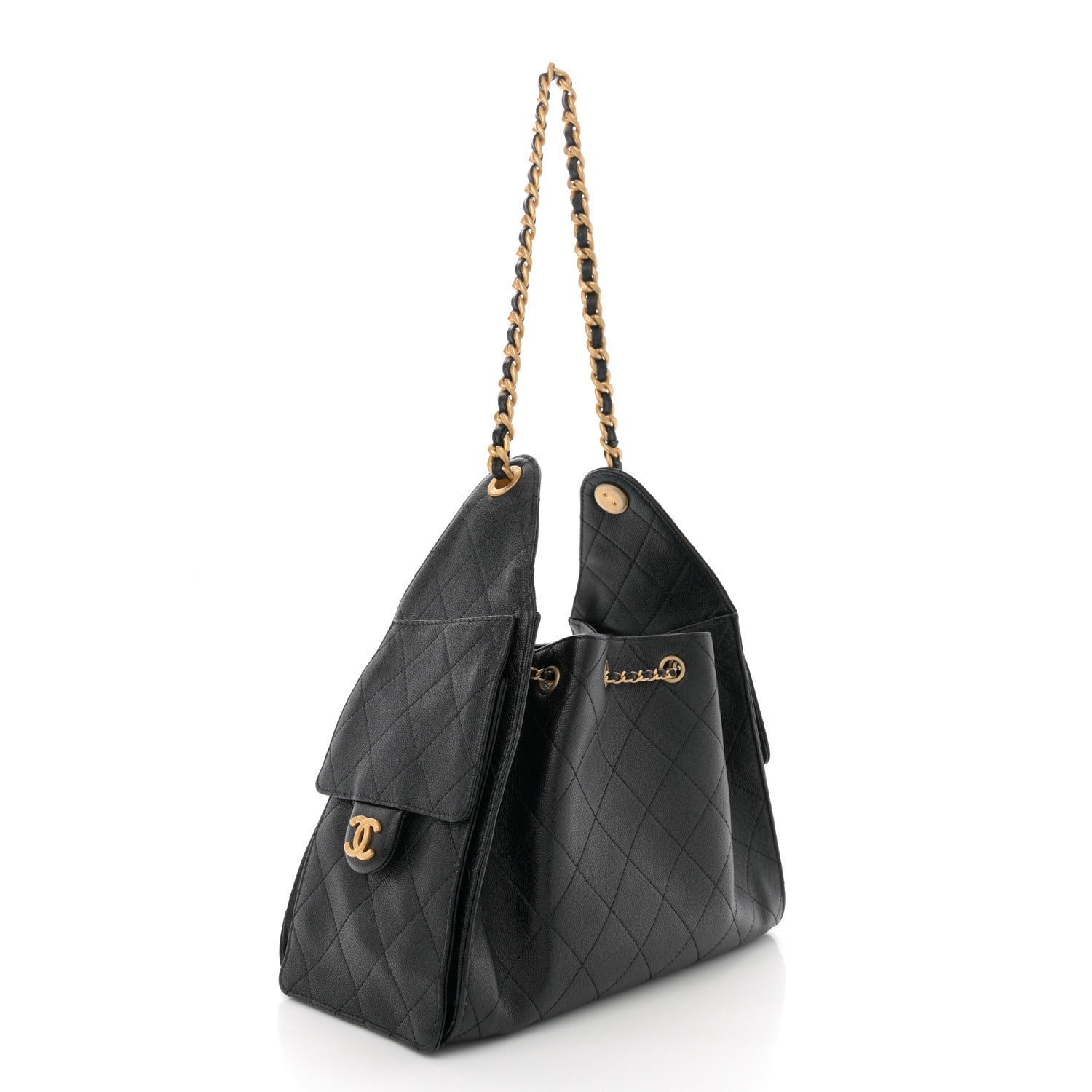 Chanel Caviar Quilted Small Chanel 25 Handbag Black 2 of 12