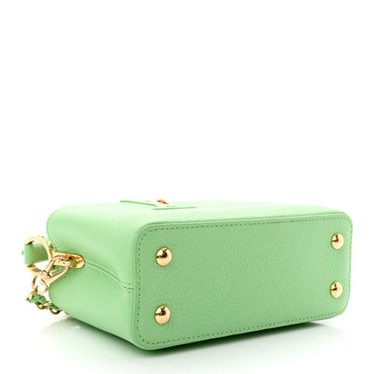 Louis Vuitton Taurillon Mini Capucines Vert Pomme 4 of 11