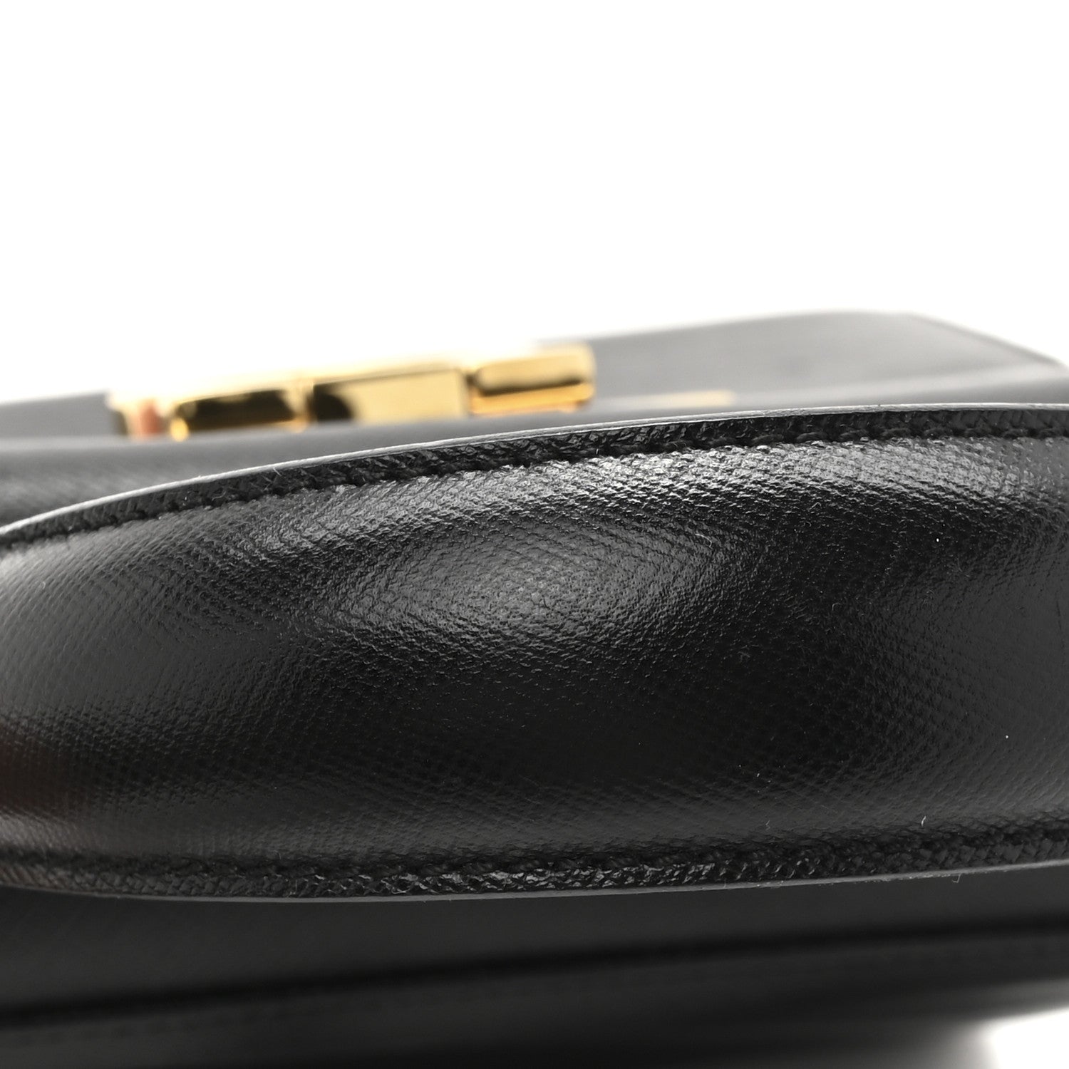 Salvatore Ferragamo Hammered Calfskin Small Iconic Top Handle Bag Black 12 of 12