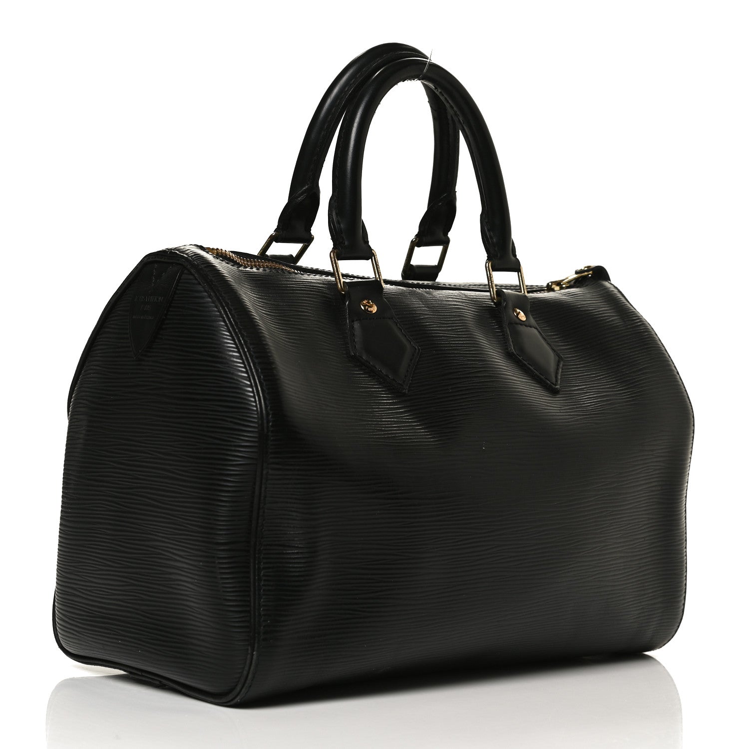 Louis Vuitton Epi Speedy 25 Black 3 of 16