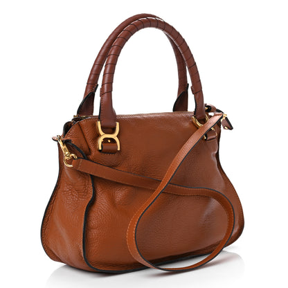 Chloe Calfskin Medium Marcie Satchel Tan 3 of 12