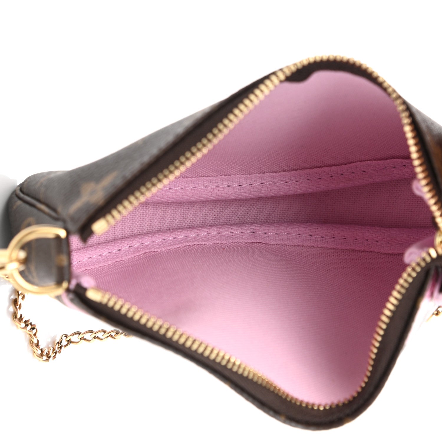 Louis Vuitton Monogram 2021 Christmas Animation Japanese Garden Mini Pochette Accessories Wisteria Pink 5 of 8