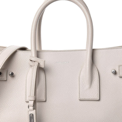 Saint Laurent Grained Calfskin Small Supple Sac De Jour Souris 7 of 13