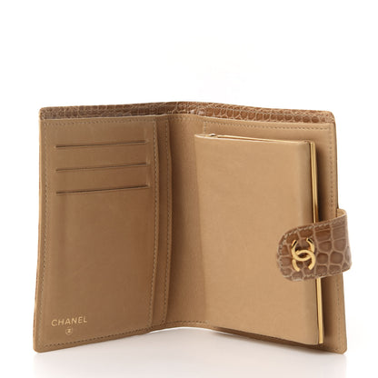 Chanel Alligator French Compact Wallet Beige 5 of 7