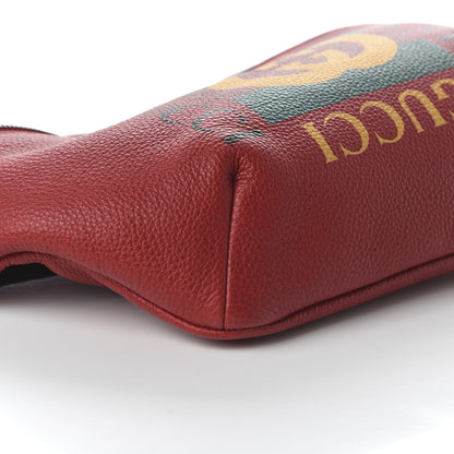 Gucci Grained Calfskin Logo Belt Bag Hibiscus Red 6 of 10