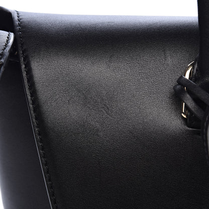 Valentino Garavani Calfskin Rockstud Medium Demilune Double Handle Satchel Black 9 of 23
