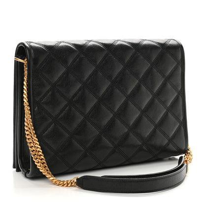 Saint Laurent Lambskin Quilted Mini Becky Chain Bag Black 3 of 12