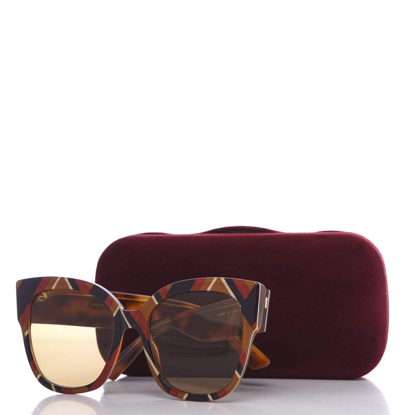 Acetate Square Frame Sunglasses GG0059S Multicolor