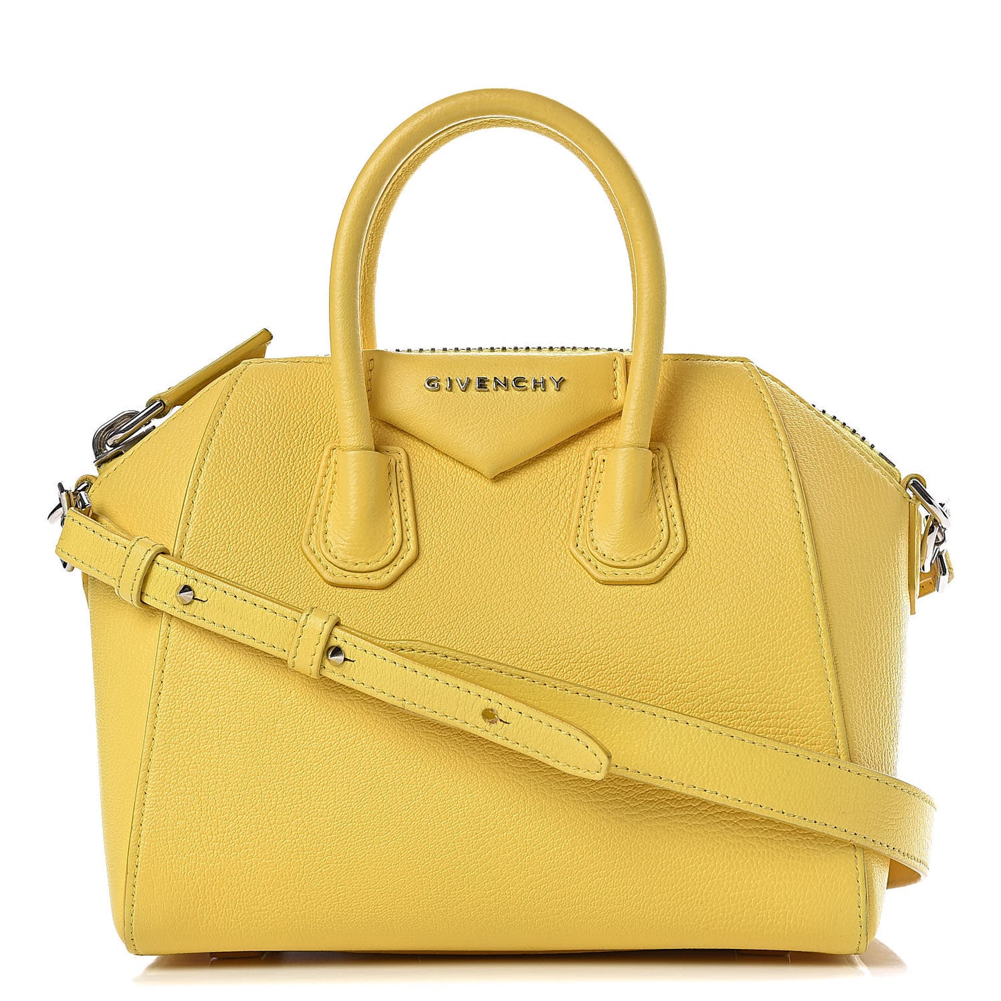 Sugar Goatskin Mini Antigona Yellow