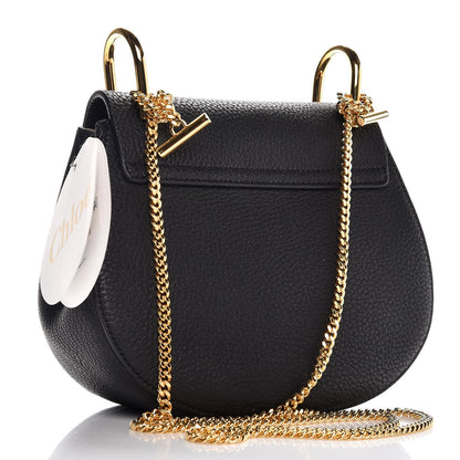 Chloe Grained Lambskin Mini Drew Shoulder Bag Black 3 of 6