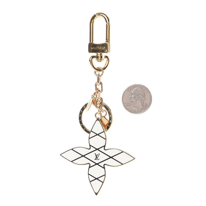 Louis Vuitton Malletage Flowers Bag Charm Key Holder 2 of 2