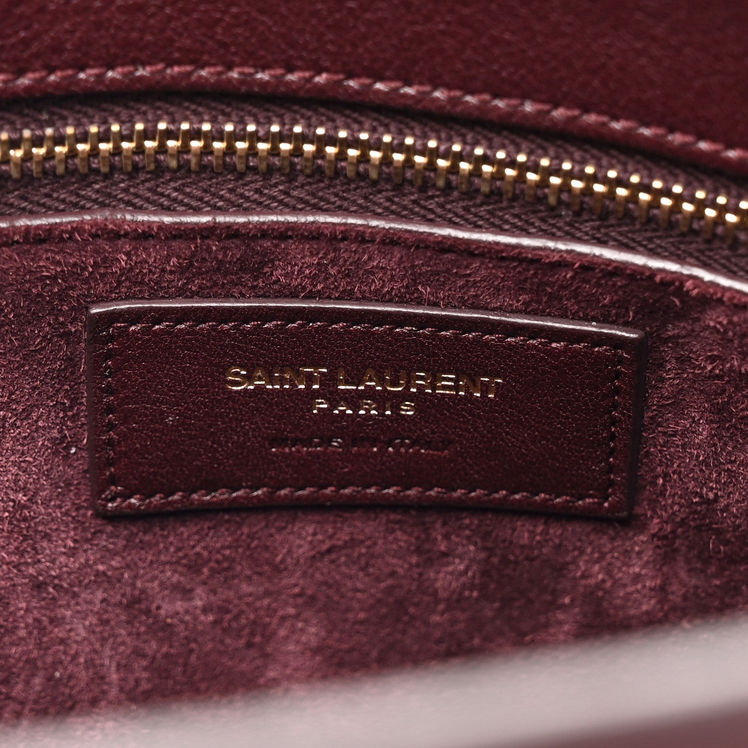 Saint Laurent Calfskin Small Sac De Jour Bordeaux 8 of 19