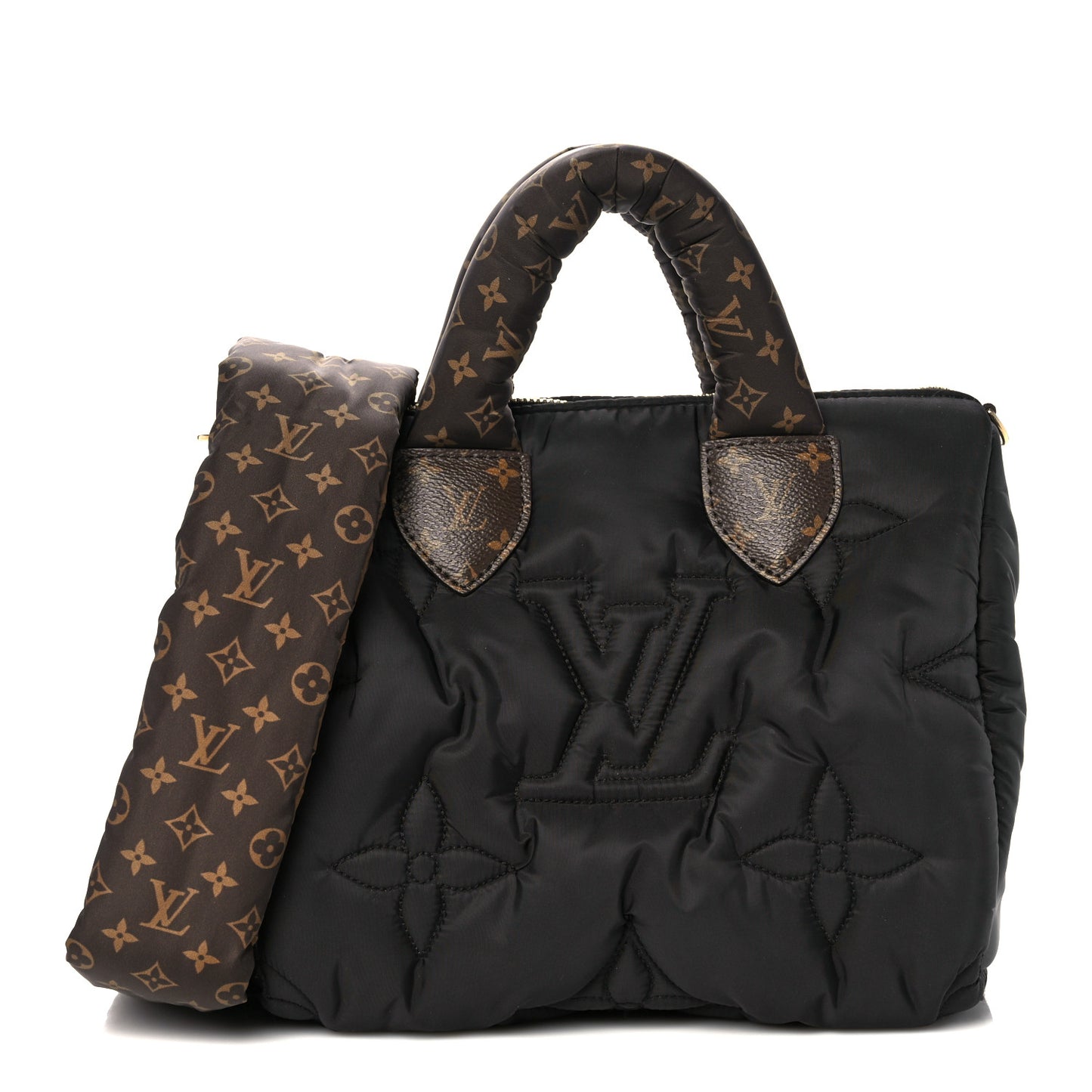 Econyl Mini Monogram Pillow Speedy Bandouliere 25 Black