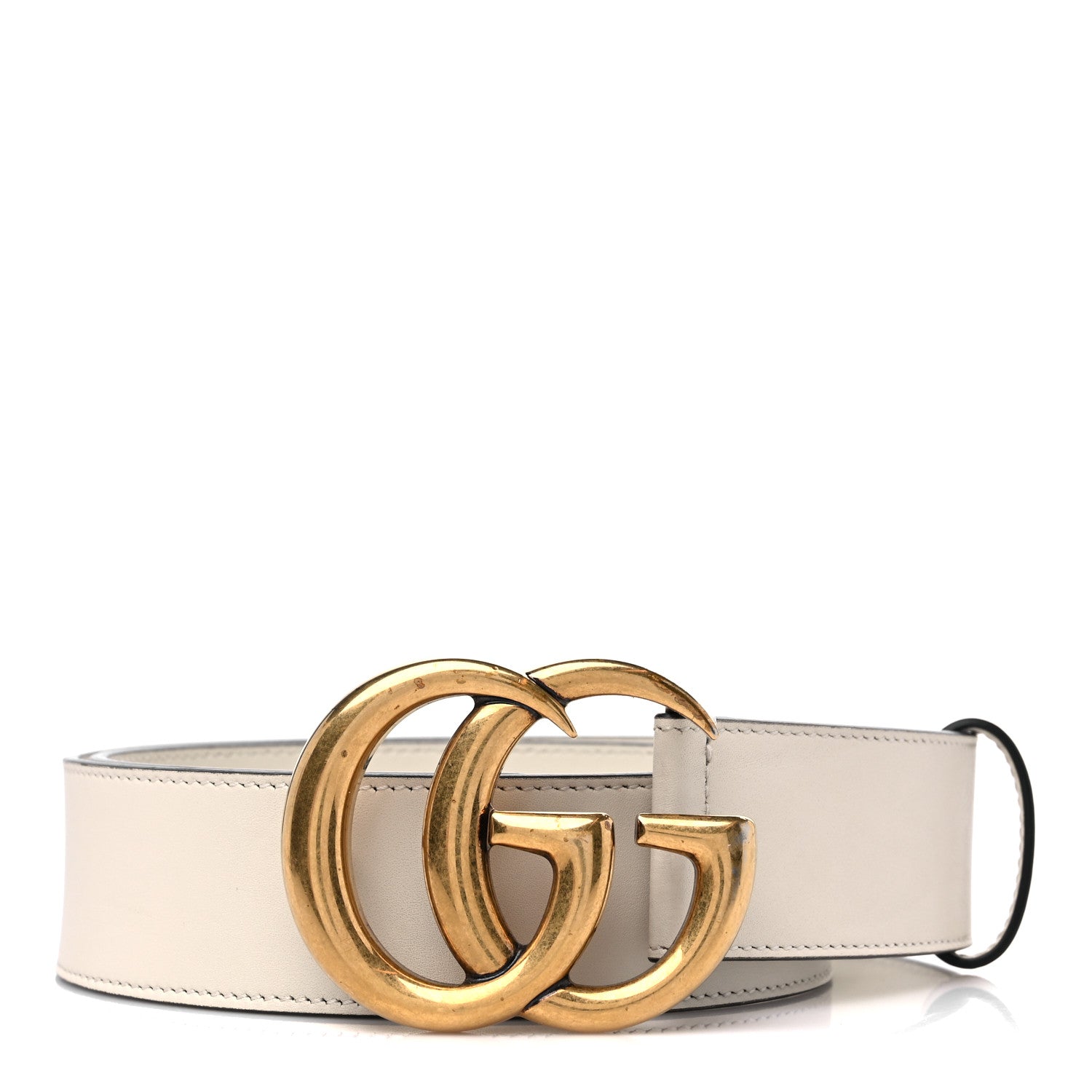 Gucci Calfskin Double G 40mm Belt 75 30 Mystic White 1 of 6