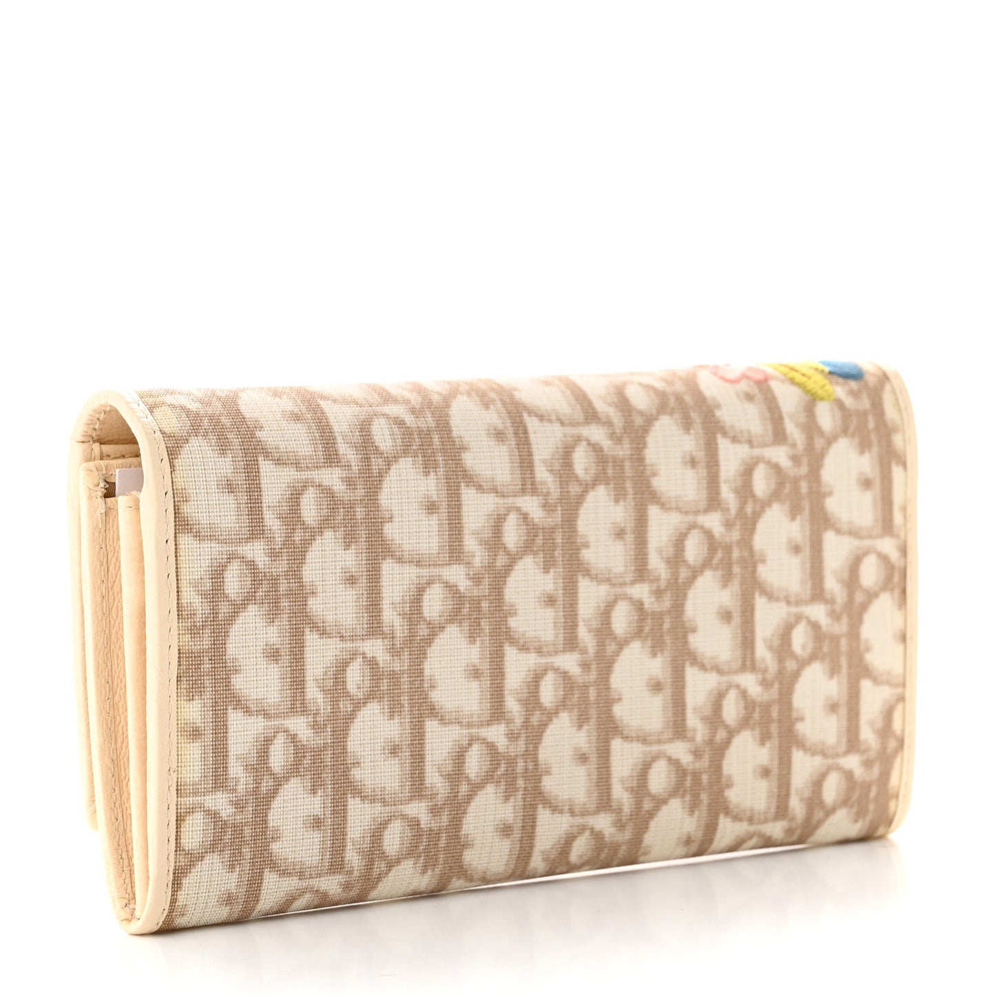 Monogram Vintage Flowers Flap Wallet Beige