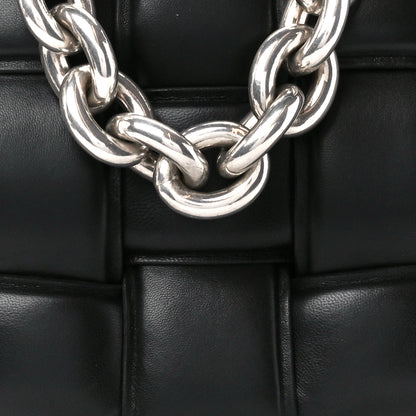 Bottega Veneta Lambskin Maxi Intreccio Padded Chain Cassette Crossbody Bag Black 10 of 12