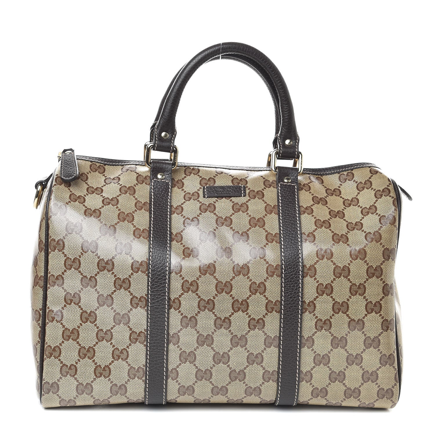 Gucci Crystal Monogram Medium Joy Boston Dark Brown 1 of 12