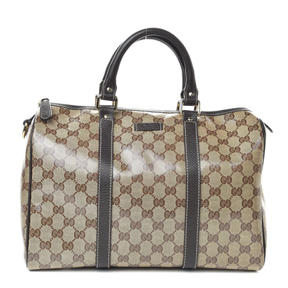 Gucci Crystal Monogram Medium Joy Boston Dark Brown 1 of 12