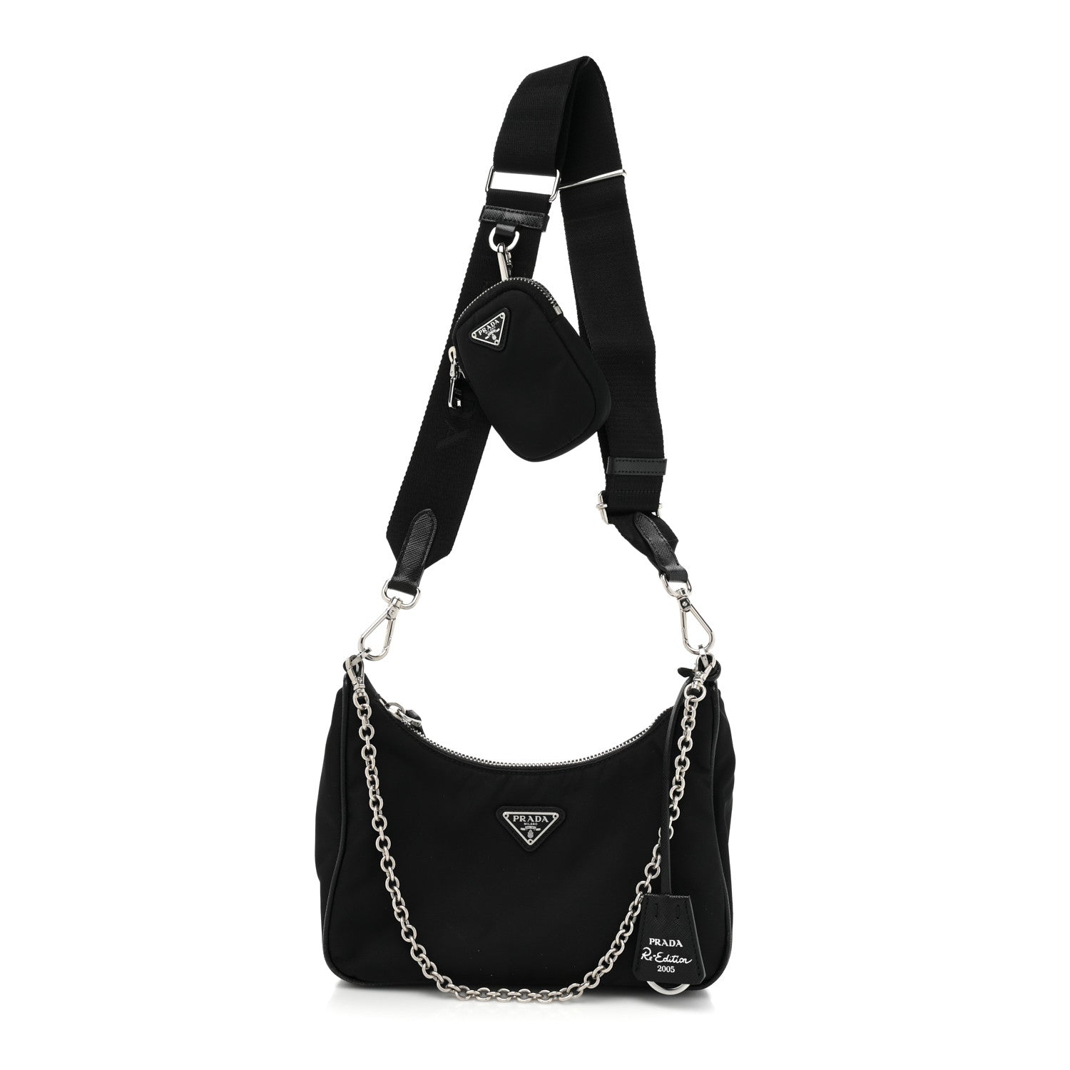 Prada Nylon Re-Edition 2005 Shoulder Bag Black 1 of 12
