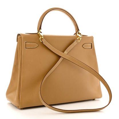 Hermes Courchevel Kelly Retourne 32 Naturelle 3 of 12