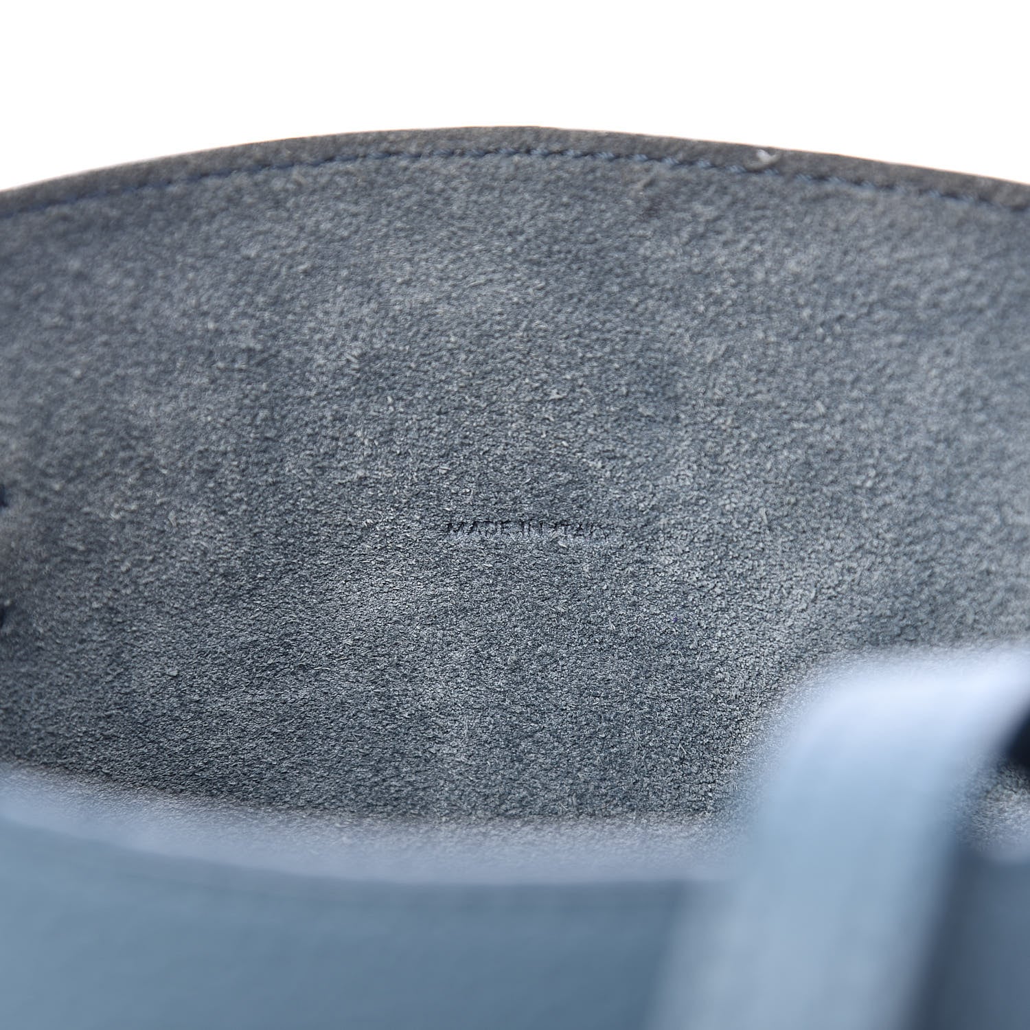 Celine Supple Grained Calfskin Nano Big Bag Bucket Slate Blue 6 of 10