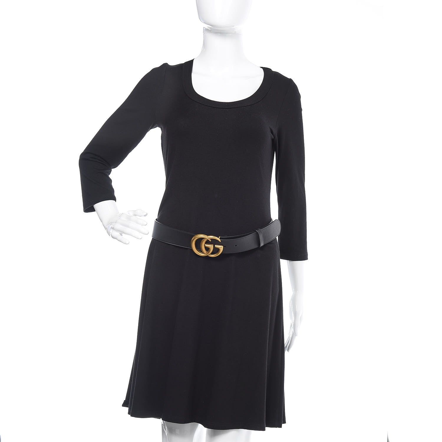 Gucci Calfskin Double G 40mm Belt 95 38 Black 2 of 7