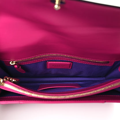 Bulgari Calfskin Serpenti Forever Snake Strap Crossbody Bag Pink 5 of 8